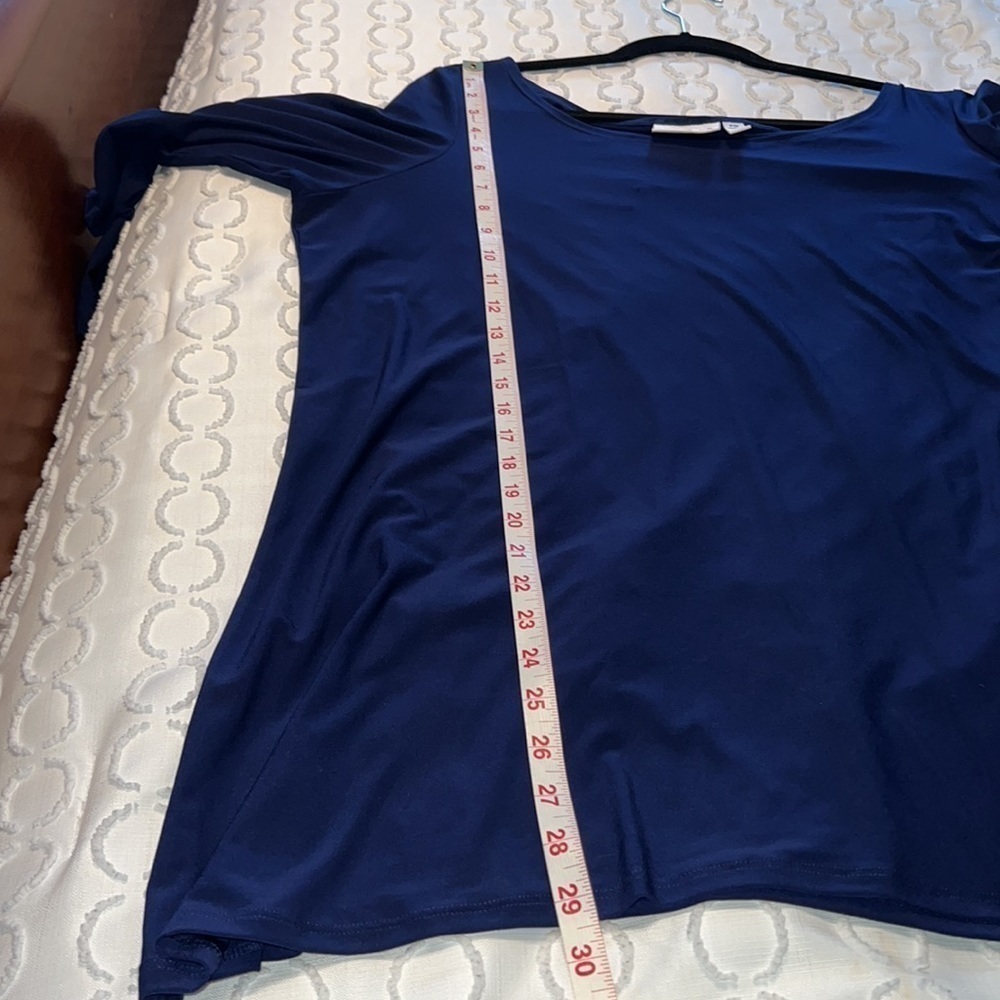 Attitudes Blue tunic 1x petite - Picture 6 of 6